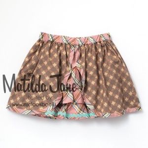 New NWT Size 8 Matilda Jane Pecan Sandy Skirt